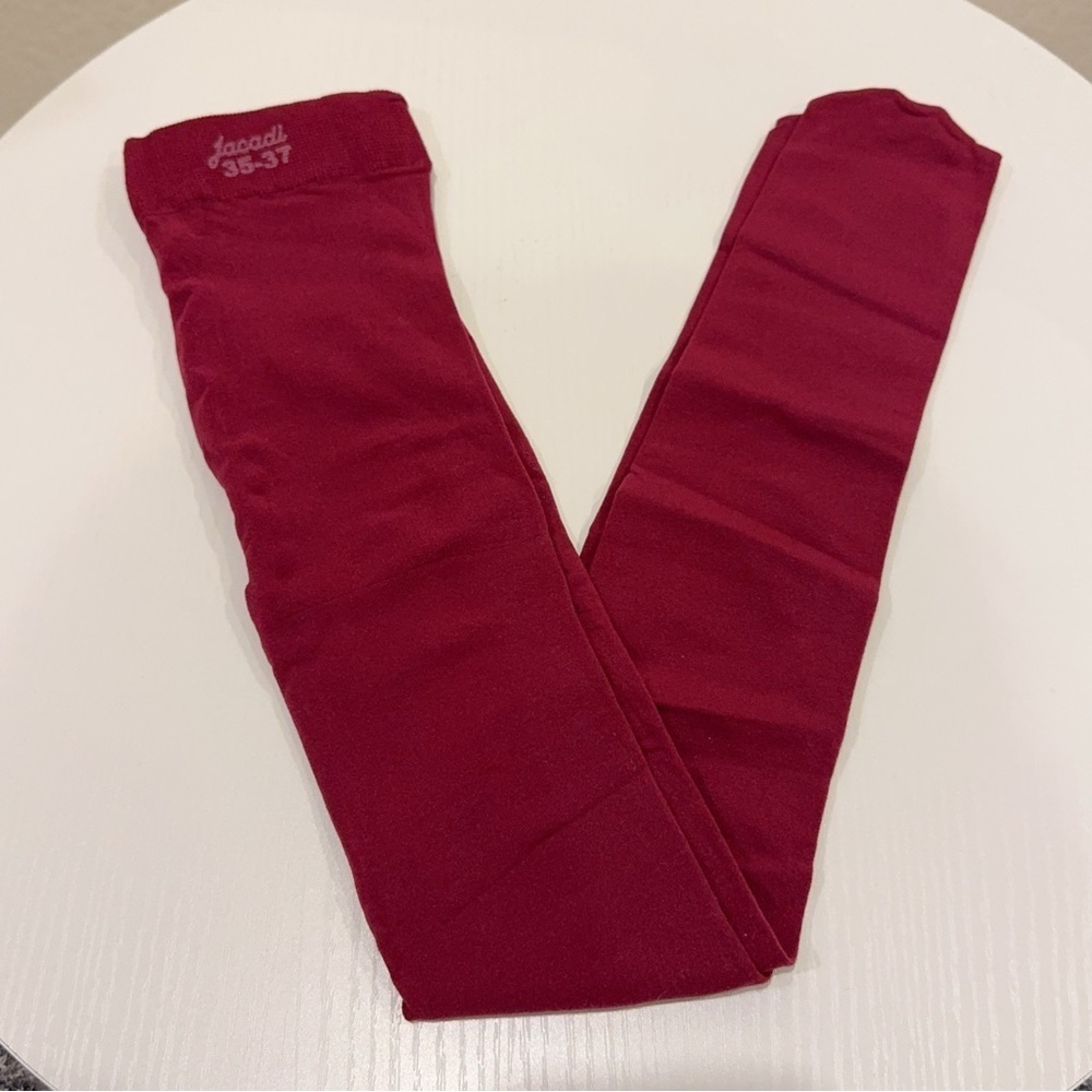 Jacadi Burgundy Plain Stocking Tights Multiple Sizes
